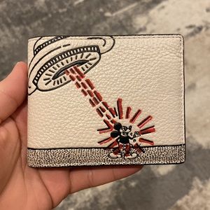 Coach Wallet / Keith Harding / Disney : Mickey UFO Wallet